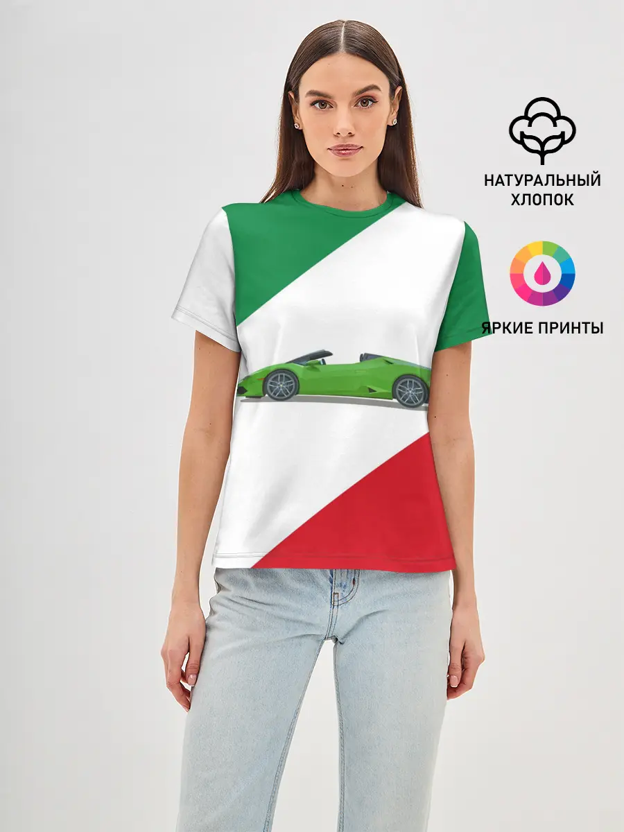 Женская базовая футболка / Lamborghini