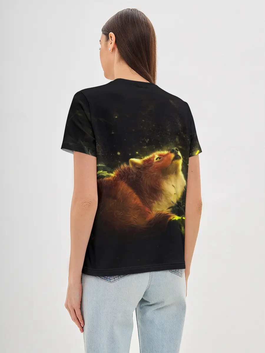 Женская базовая футболка / Лисица