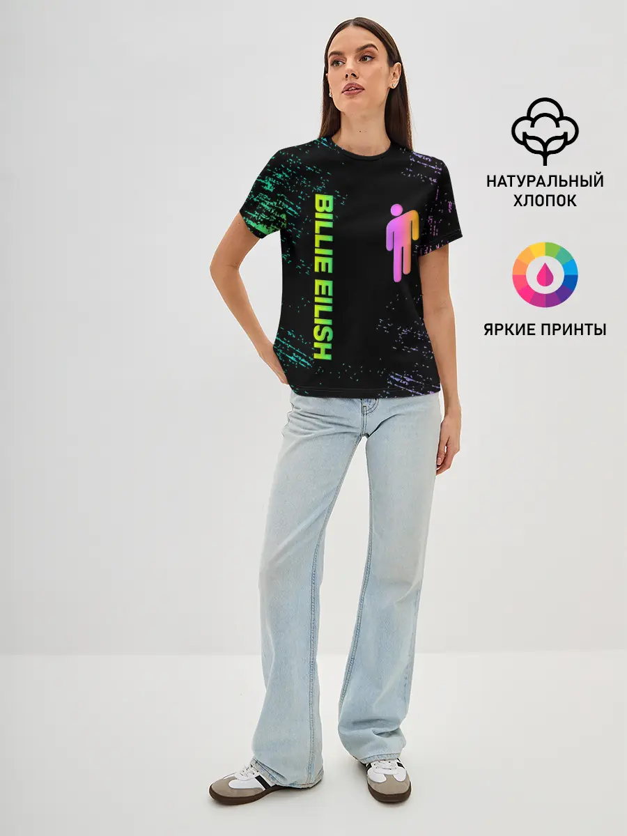 Женская базовая футболка / BILLIE EILISH