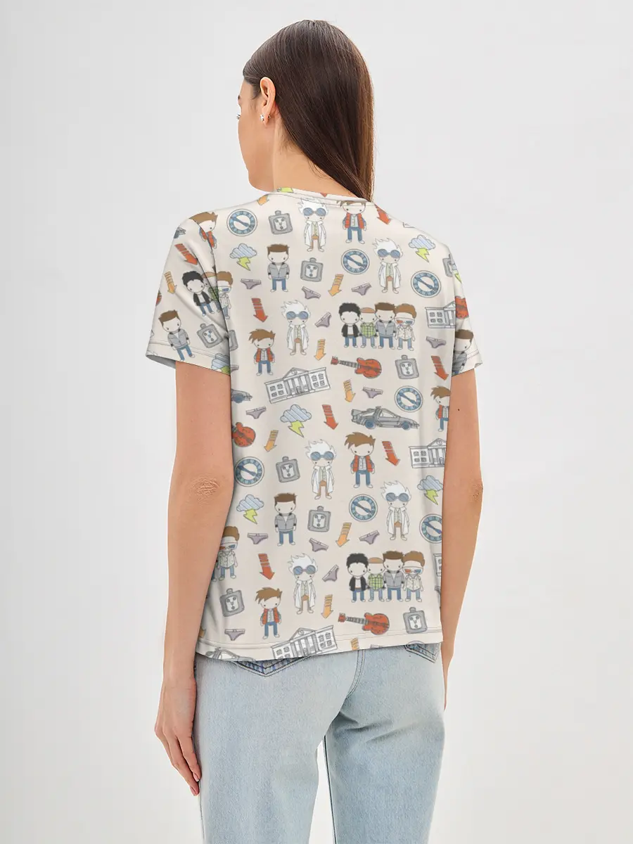 Женская базовая футболка / Back to the future_5