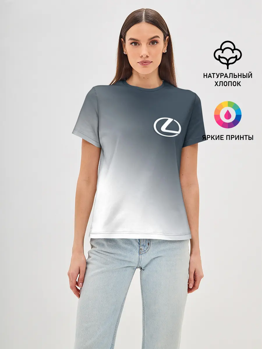 Женская базовая футболка / LEXUS / ЛЕКСУС