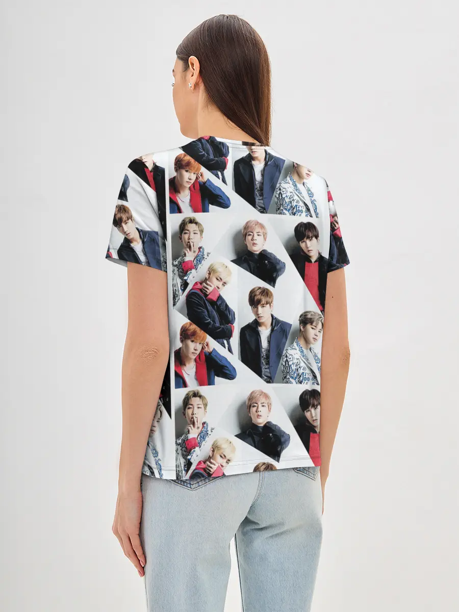 Женская базовая футболка / BTS COLLAGE