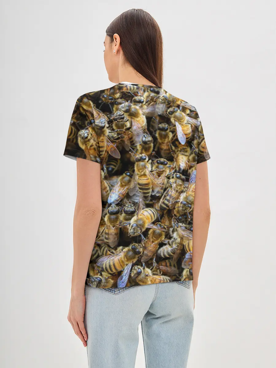 Женская базовая футболка / Пчёлы