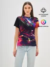 Женская базовая футболка / DIGITAL STRIPES
