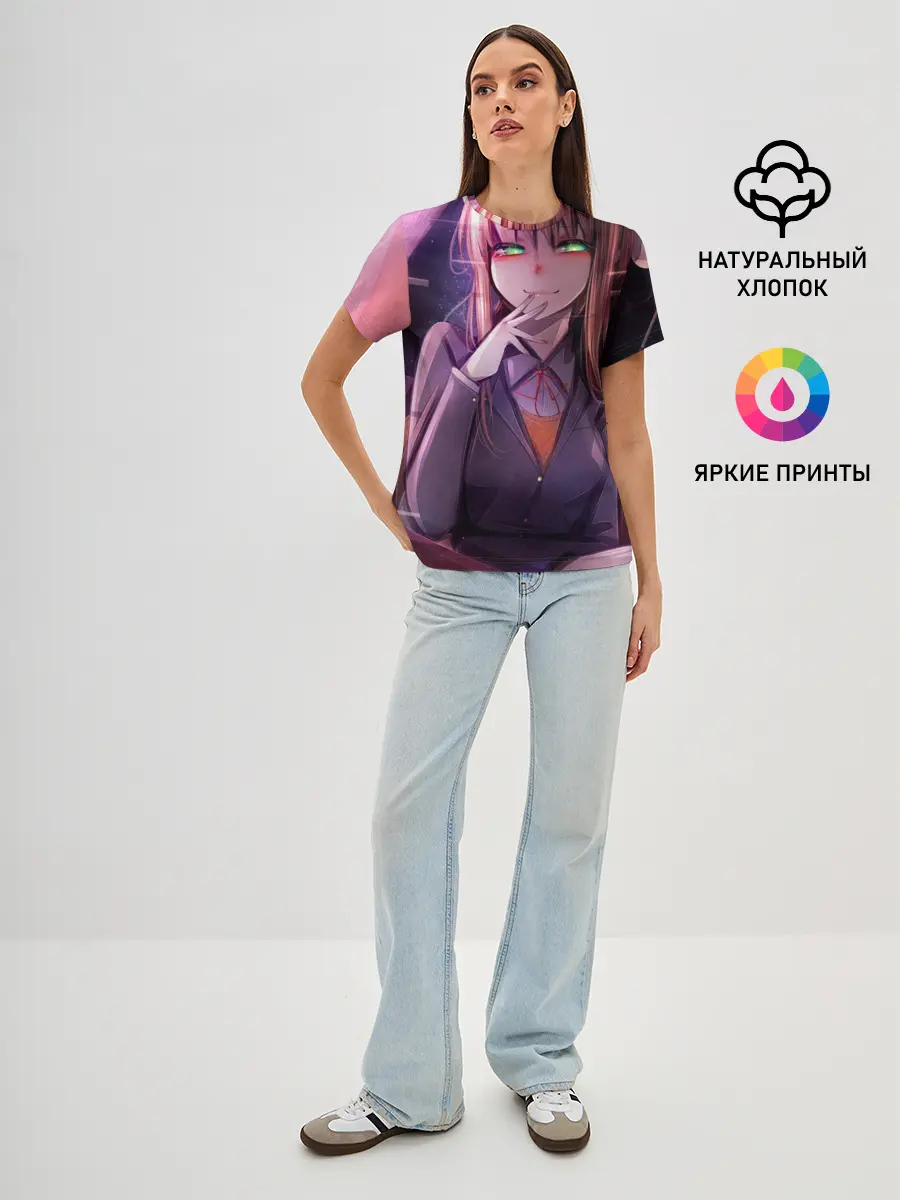 Женская базовая футболка / Monika Doki Doki