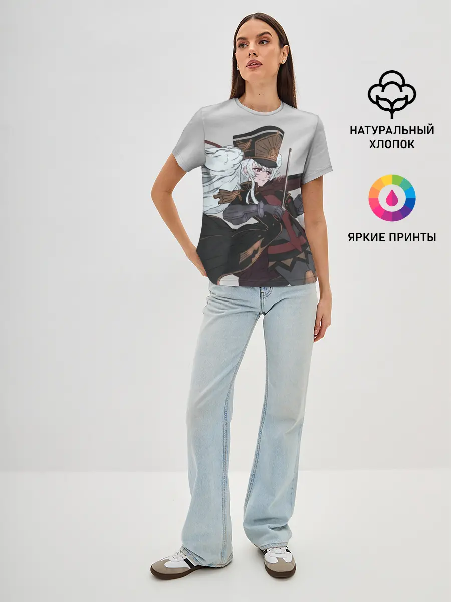 Женская базовая футболка / Альтаир со скрипкой