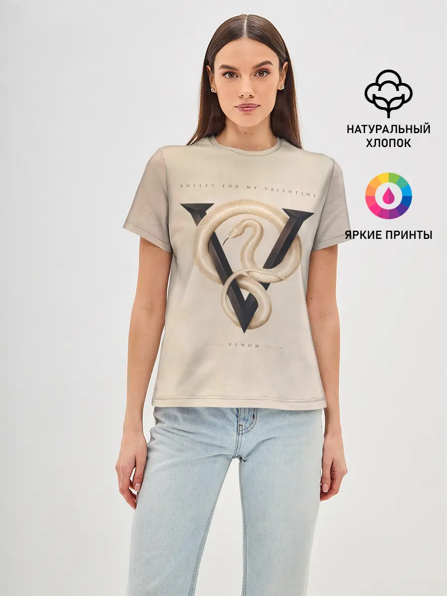 Женская базовая футболка / Venom - Bullet For My Valentine