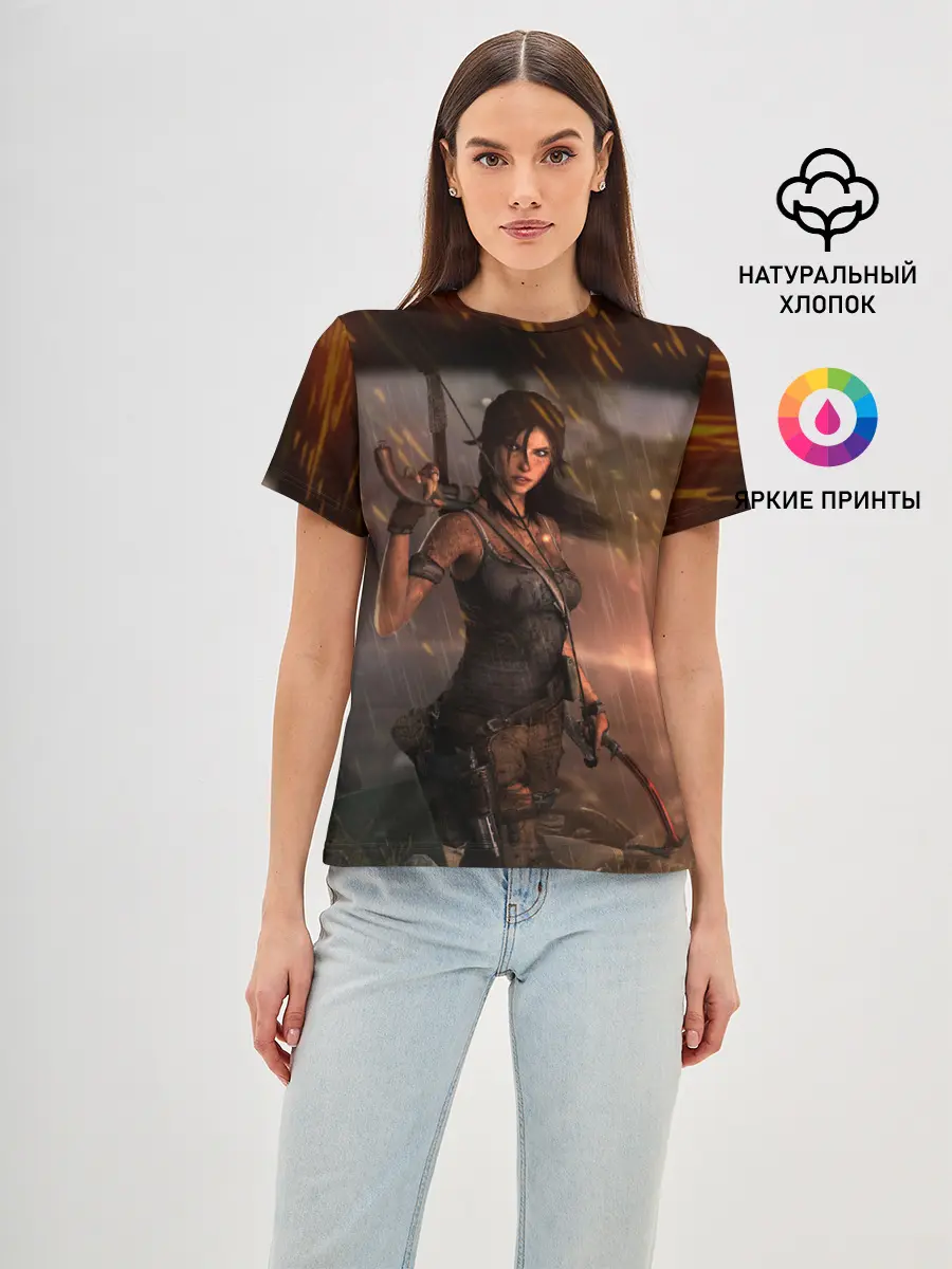 Женская базовая футболка / TOMB RAIDER