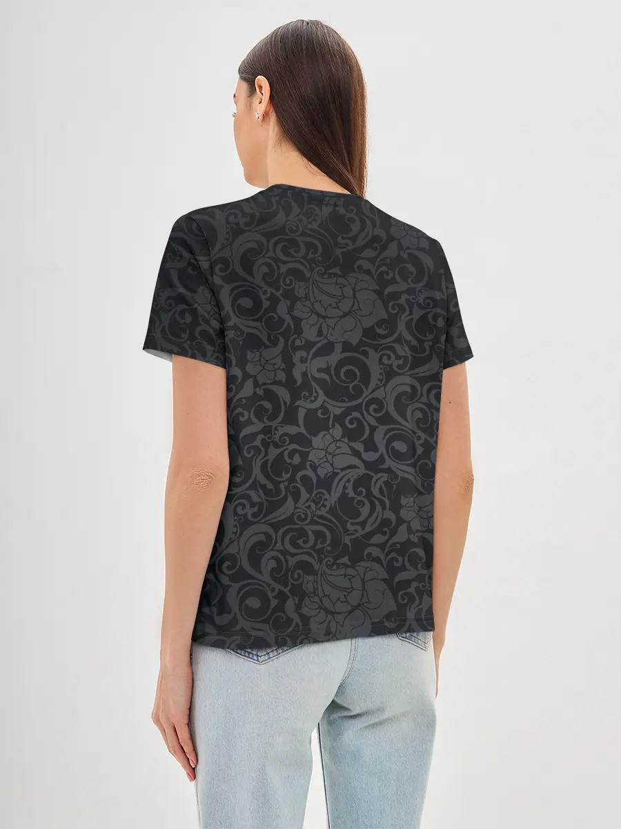 Женская базовая футболка / Dark Pattern