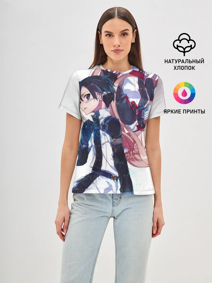 Женская базовая футболка / Мастера Меча Онлайн