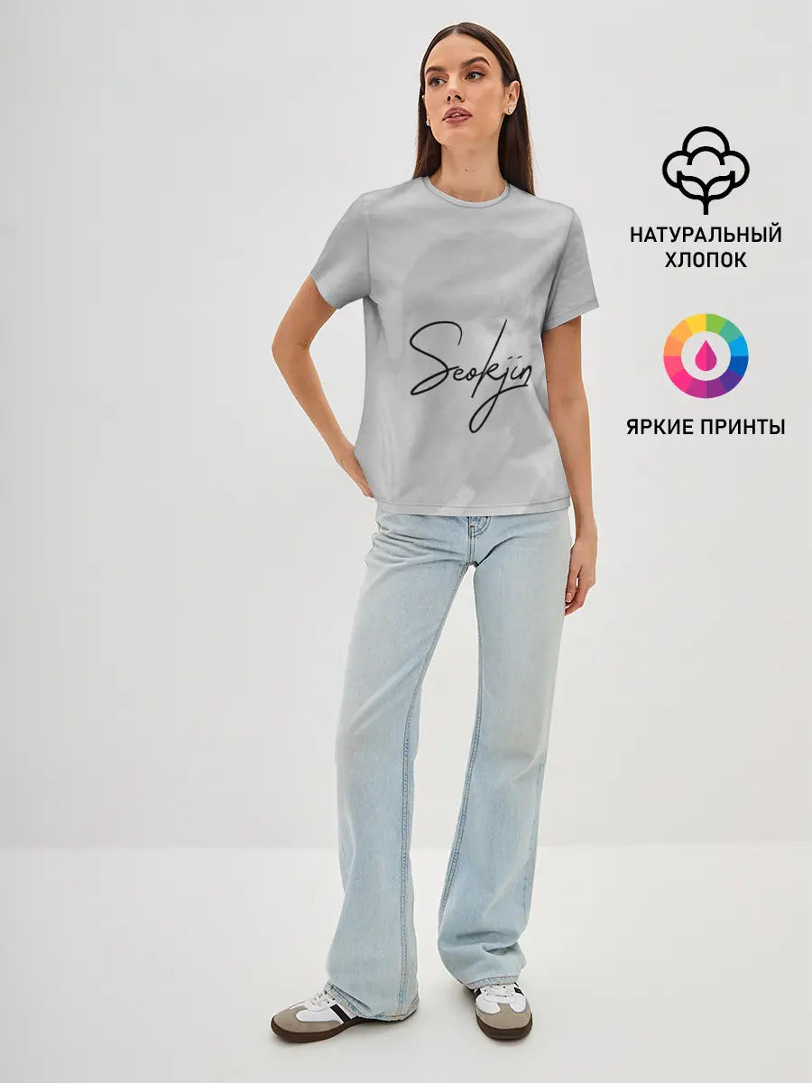 Женская базовая футболка / BTS Kim SeokJin