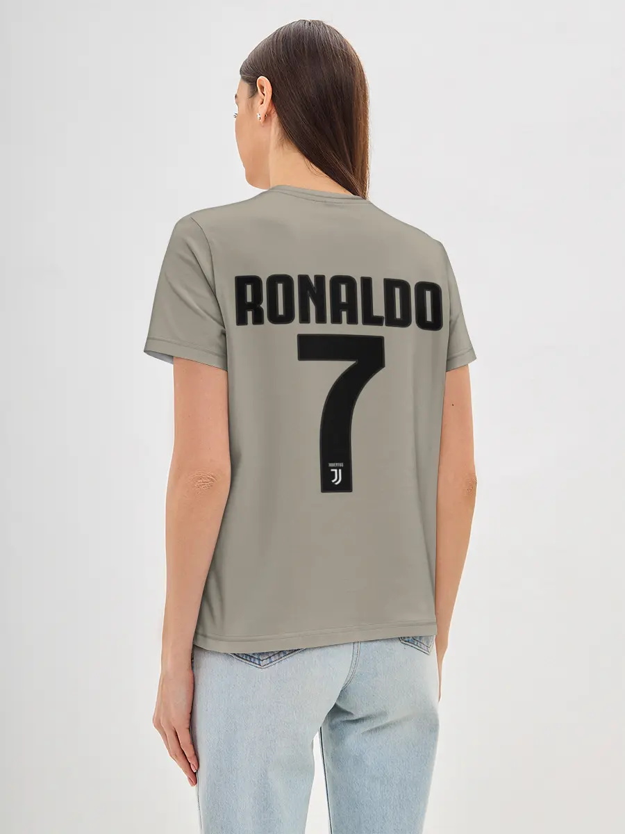 Женская базовая футболка / Гостевая форма Роналду Ювентус