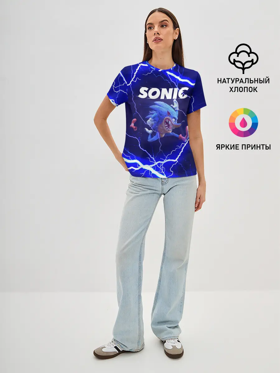 Женская базовая футболка / SONIC | СОНИК