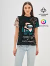 Женская базовая футболка / Among us в Игре в кальмара