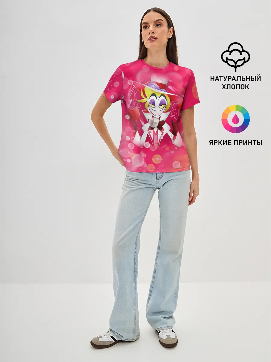 Женская базовая футболка / Отель хазбин