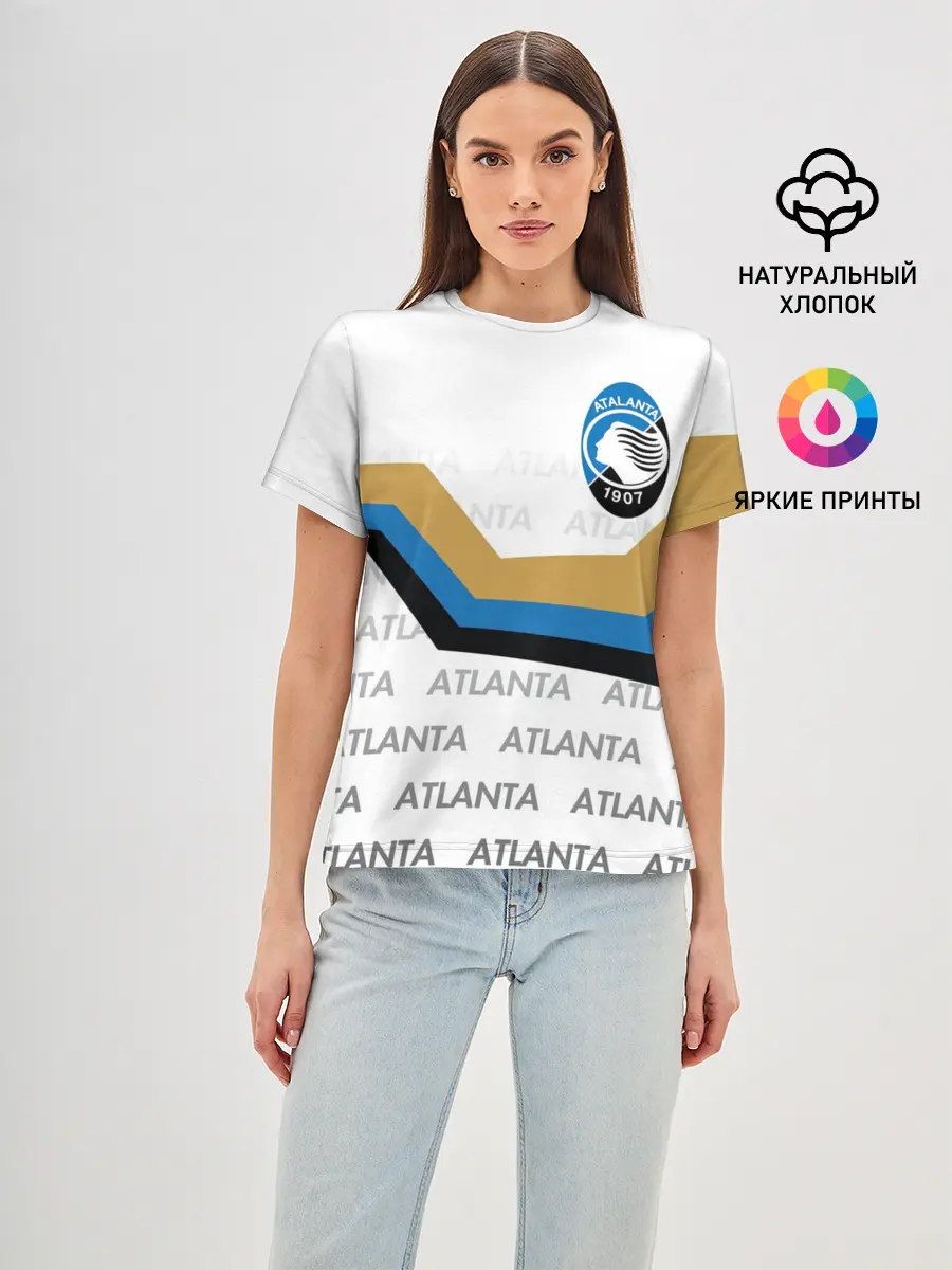 Женская базовая футболка / FC ATALANTA / ФК АТАЛАНТА