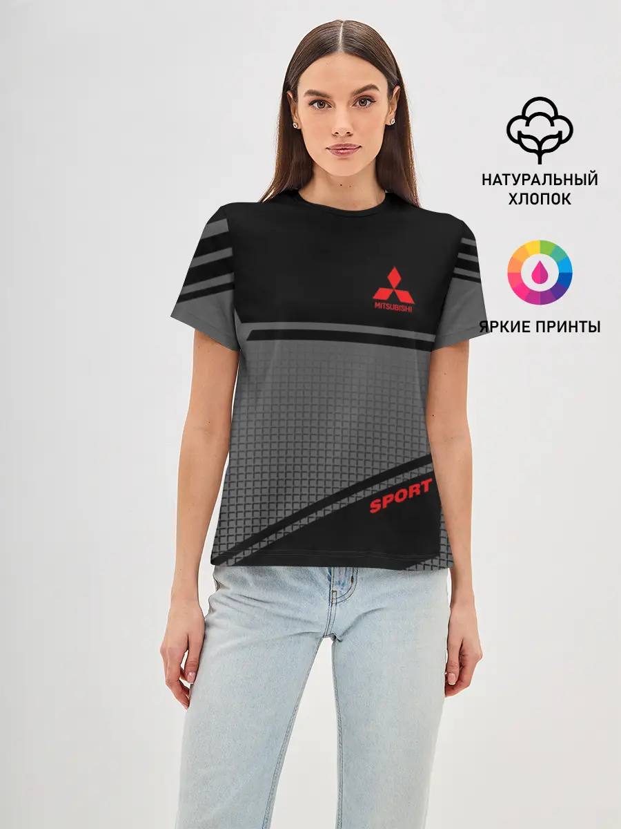 Женская базовая футболка / MITSUBISHI SPORT