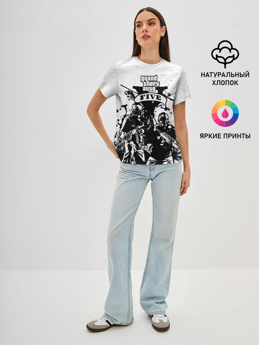 Женская базовая футболка / GTA 5 / ГТА 5