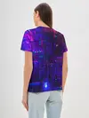 Женская базовая футболка / NEON CUBES
