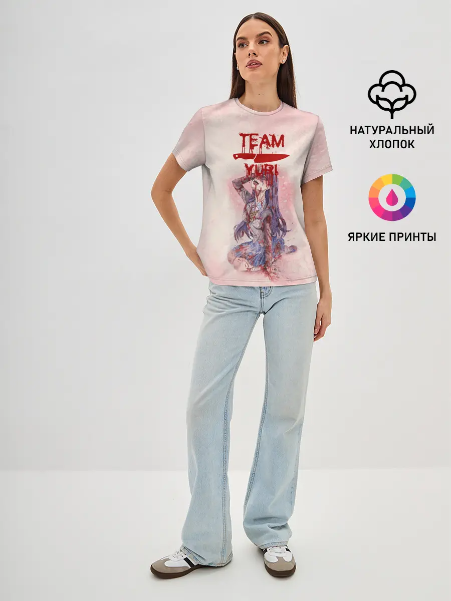 Женская базовая футболка / Team Yuri | Доки Доки