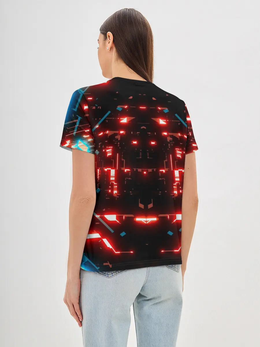 Женская базовая футболка / Neon Lights