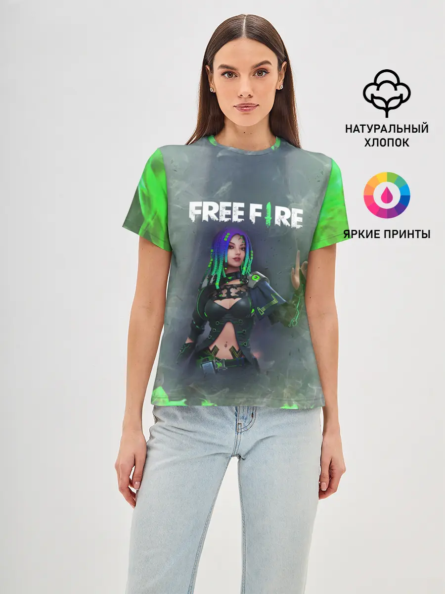 Женская базовая футболка / Фри Фаер | Garena Free Fire