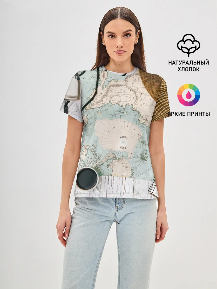 Женская базовая футболка / Тайна путешествия