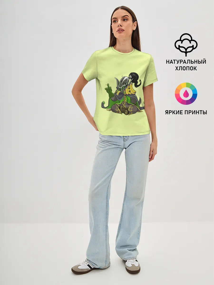 Женская базовая футболка / Музыкальный Рубик | Dota 2