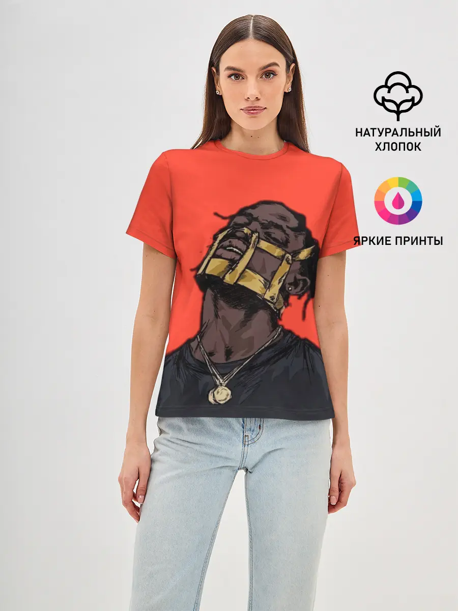 Женская базовая футболка / Арт с Тревисом