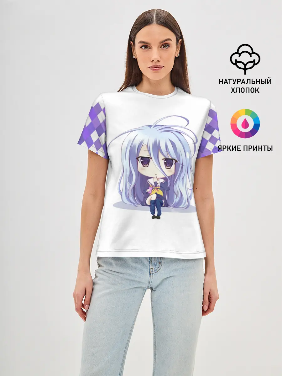 Женская базовая футболка / Аниме пикселы