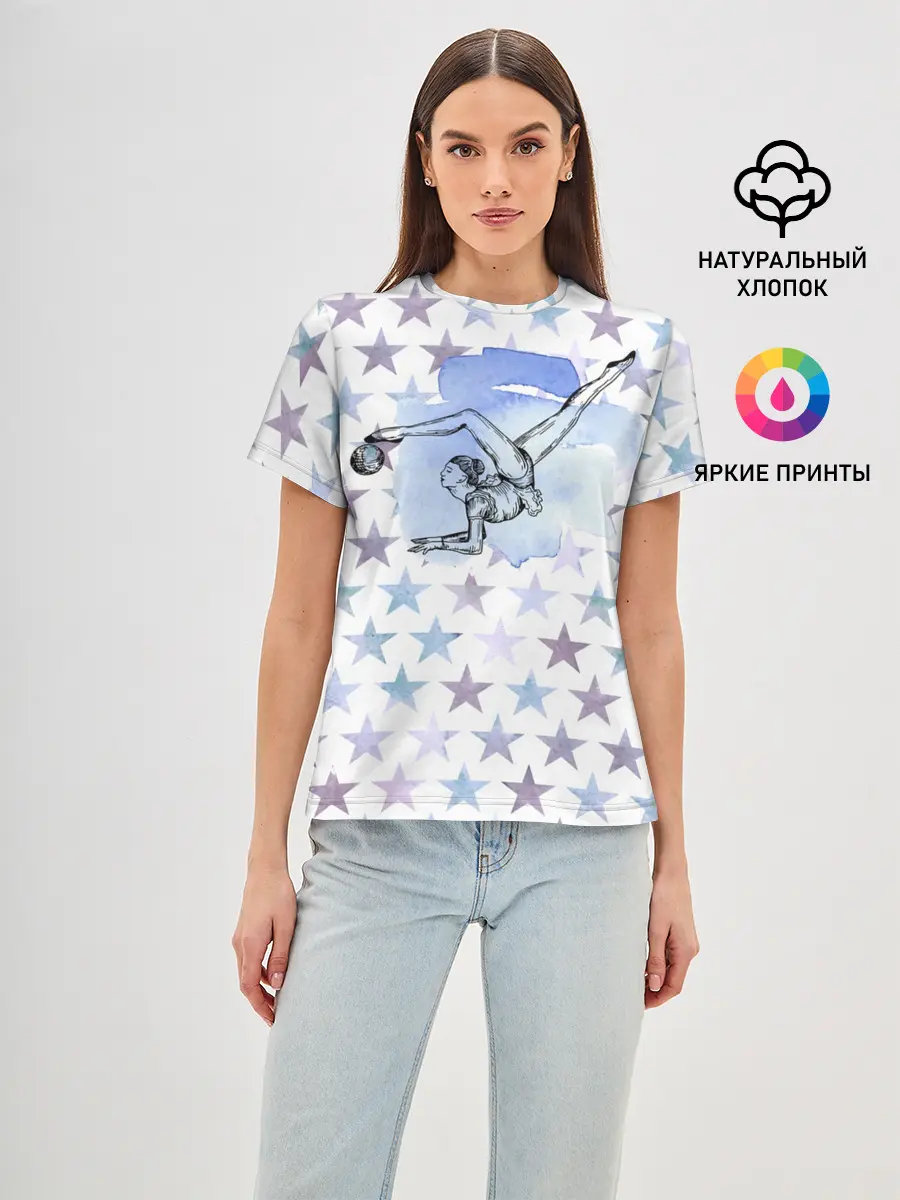 Женская базовая футболка / gymnastics