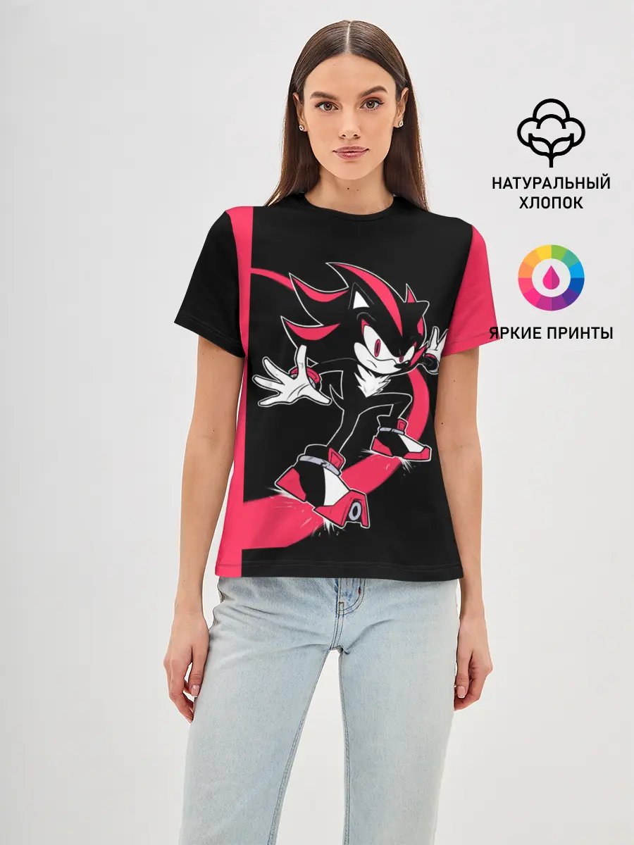 Женская базовая футболка / SONIC X | DARK SONIC