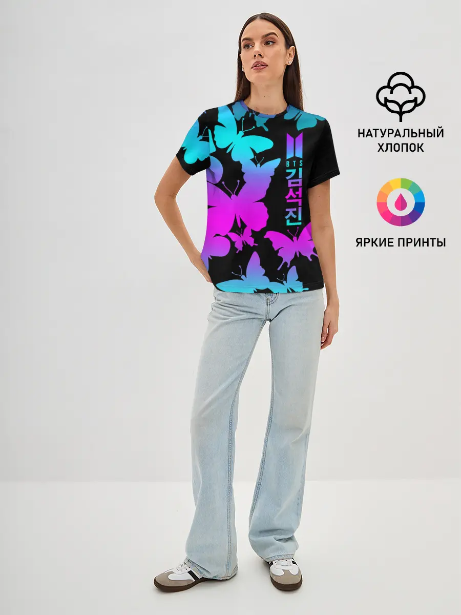 Женская базовая футболка / BTS
