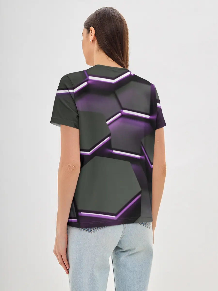 Женская базовая футболка / Neon light