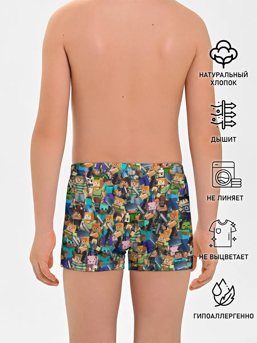 Трусы для мальчиков / MINECRAFT ПЕРСОНАЖИ