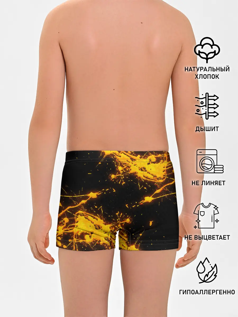 Трусы для мальчиков / БРЫЗГИ КРАСКИ NEON