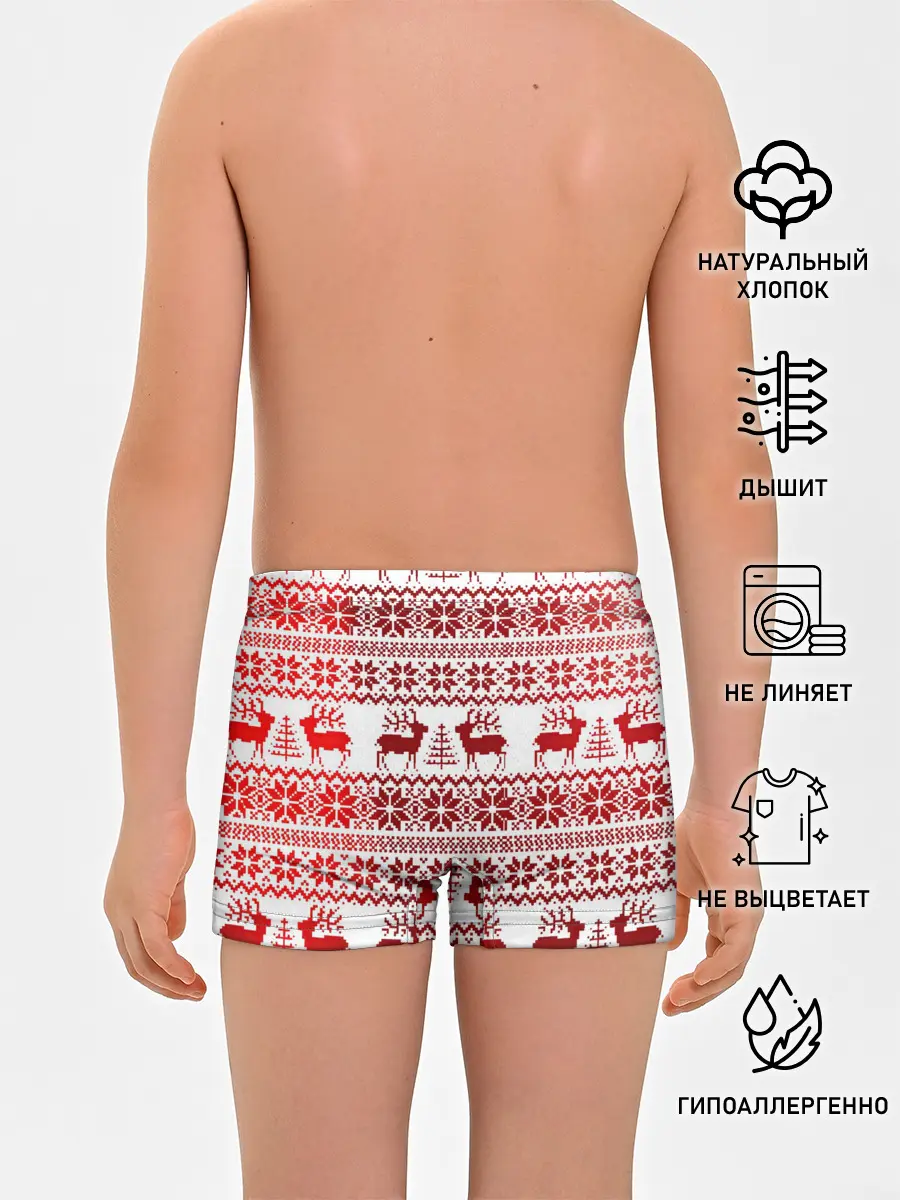 Трусы для мальчиков / Зимний лес