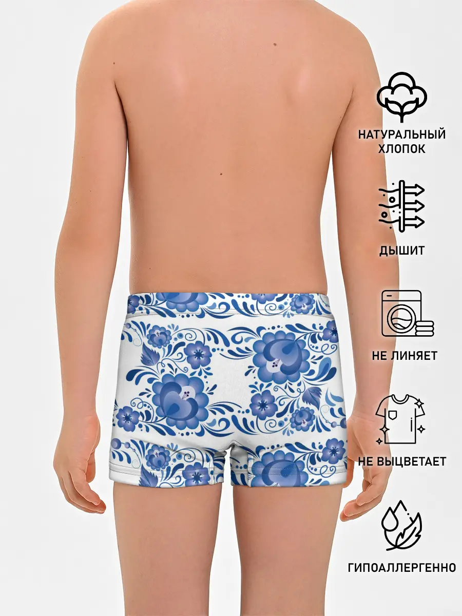 Трусы для мальчиков / Гжель