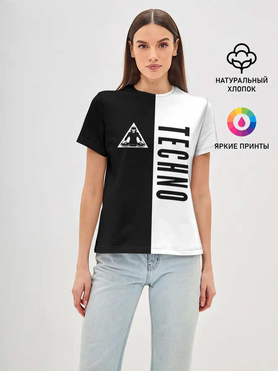 Женская базовая футболка / Techno