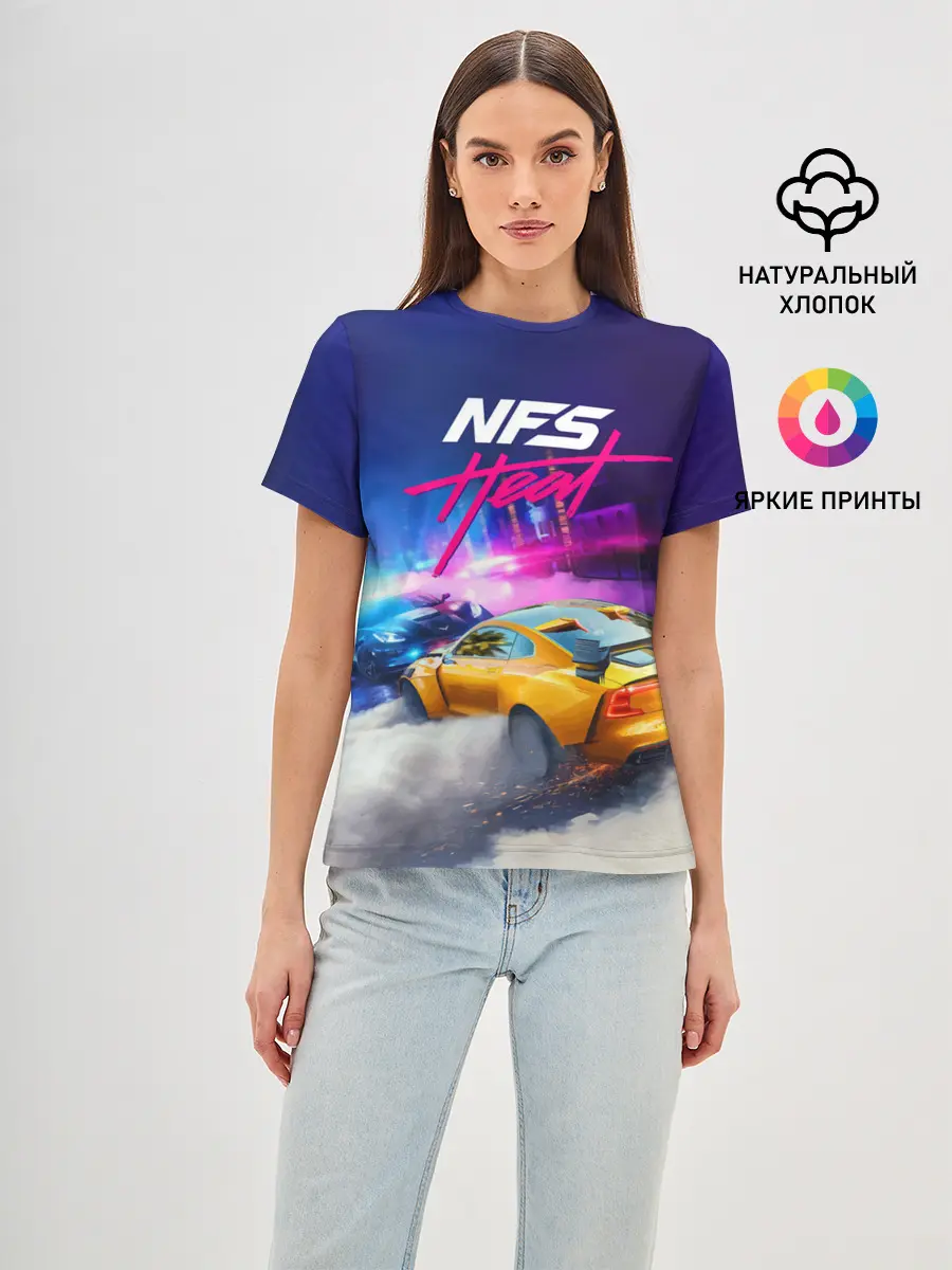 Женская базовая футболка / NEED FOR SPEED - HEAT