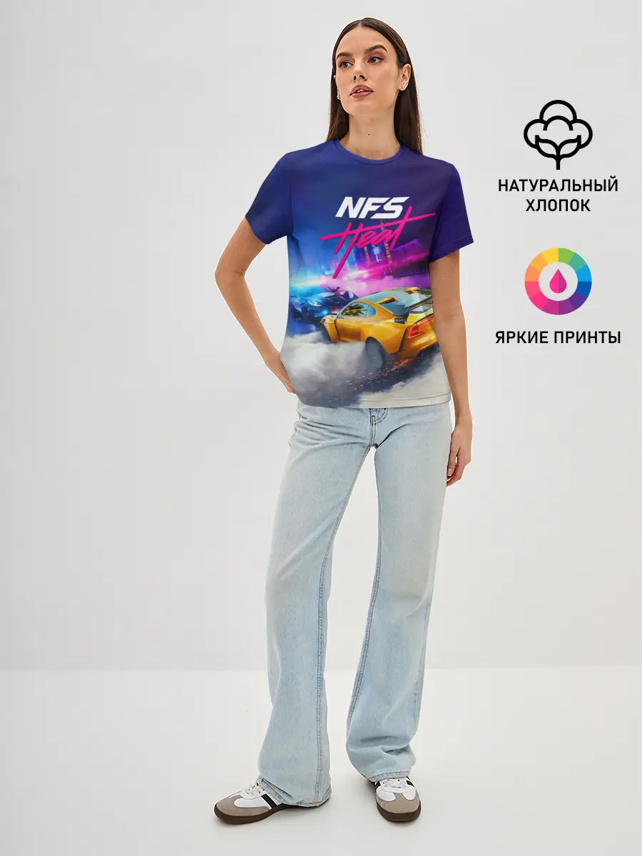Женская базовая футболка / NEED FOR SPEED - HEAT
