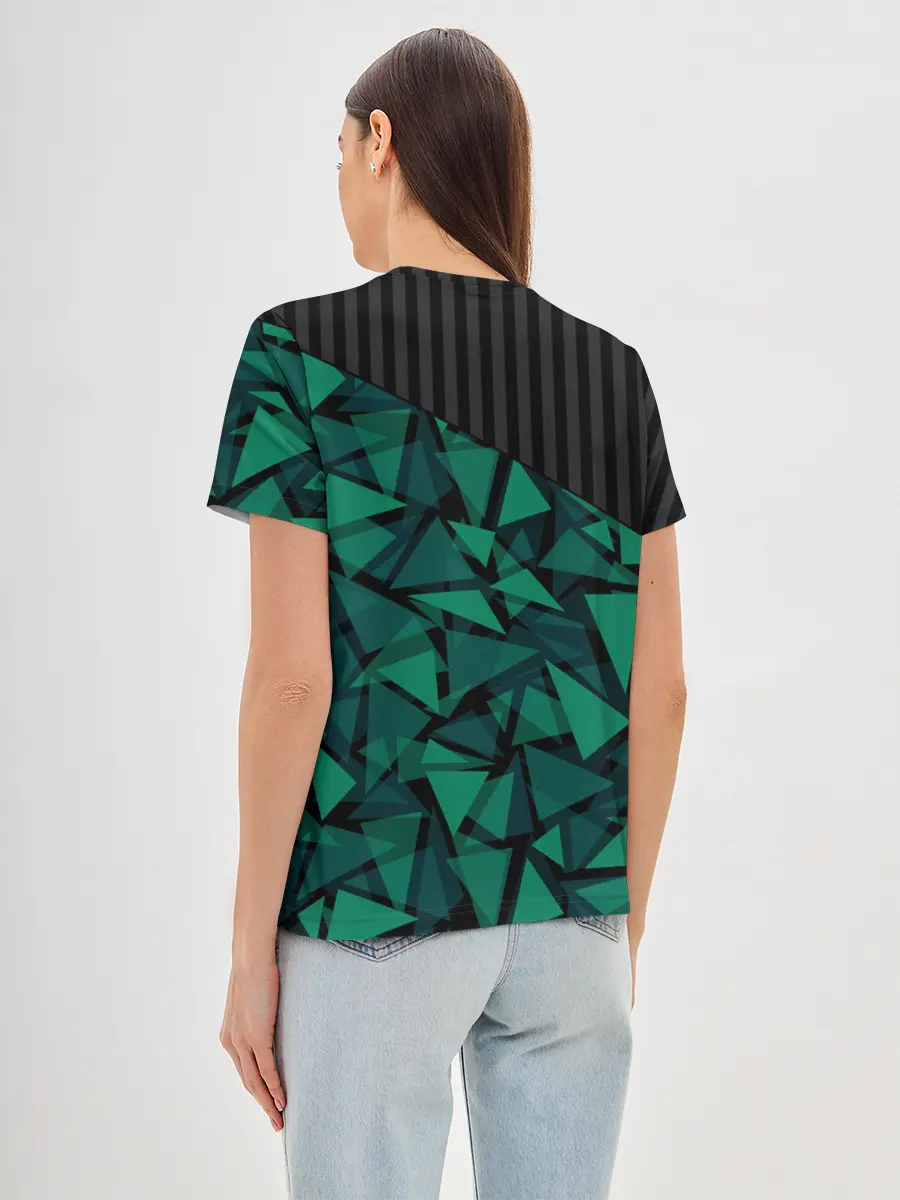 Женская базовая футболка / Геометрический узор