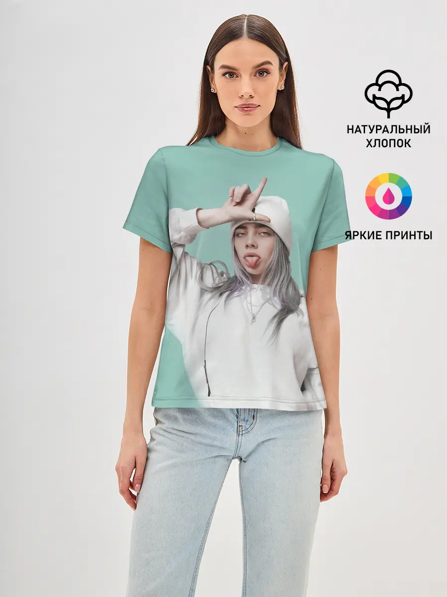 Женская базовая футболка / BILLIE EILISH