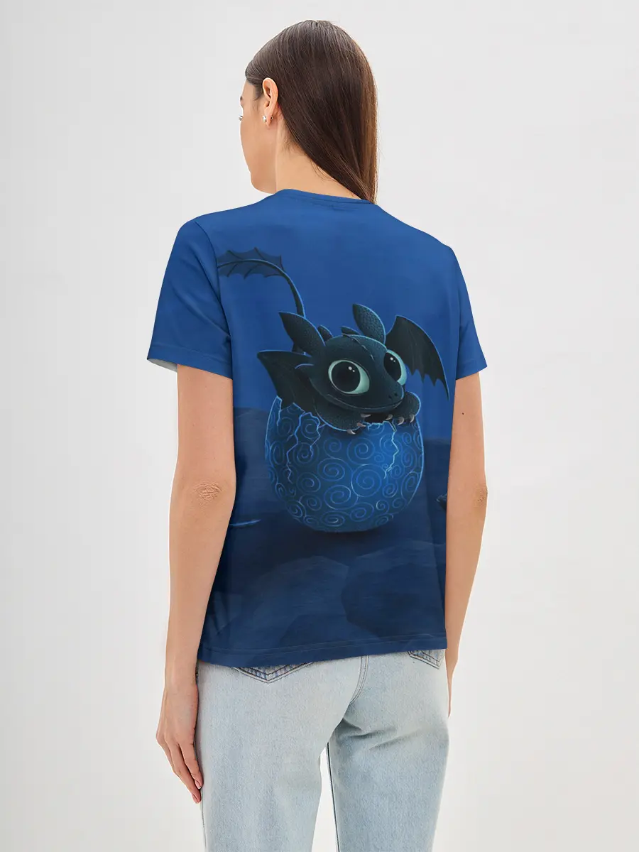 Женская базовая футболка / Малыш Беззубик