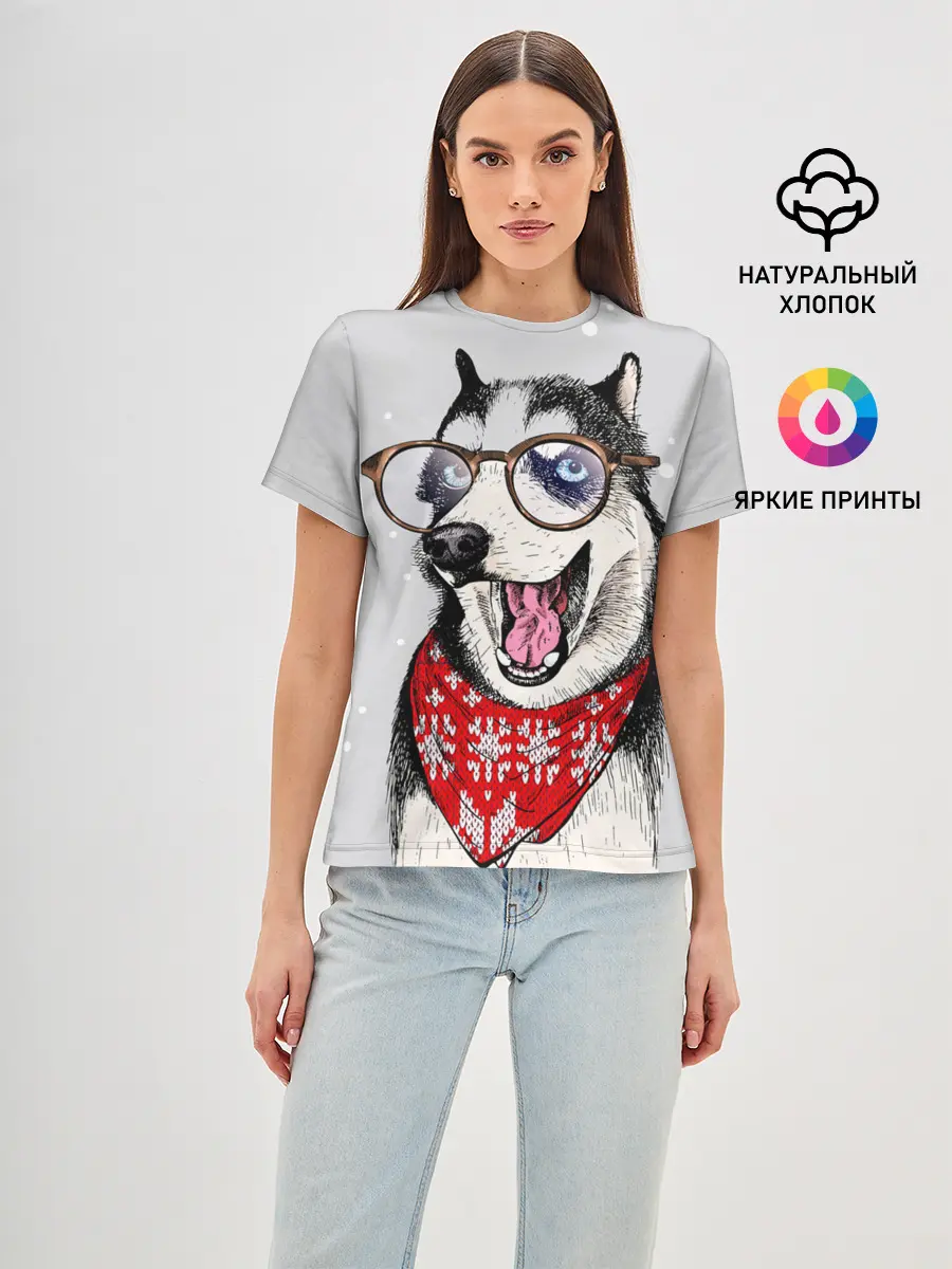 Женская базовая футболка / Хаски