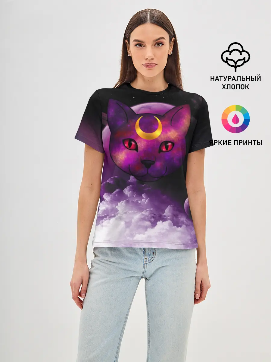 Женская базовая футболка / КОСМОС КИСЫ