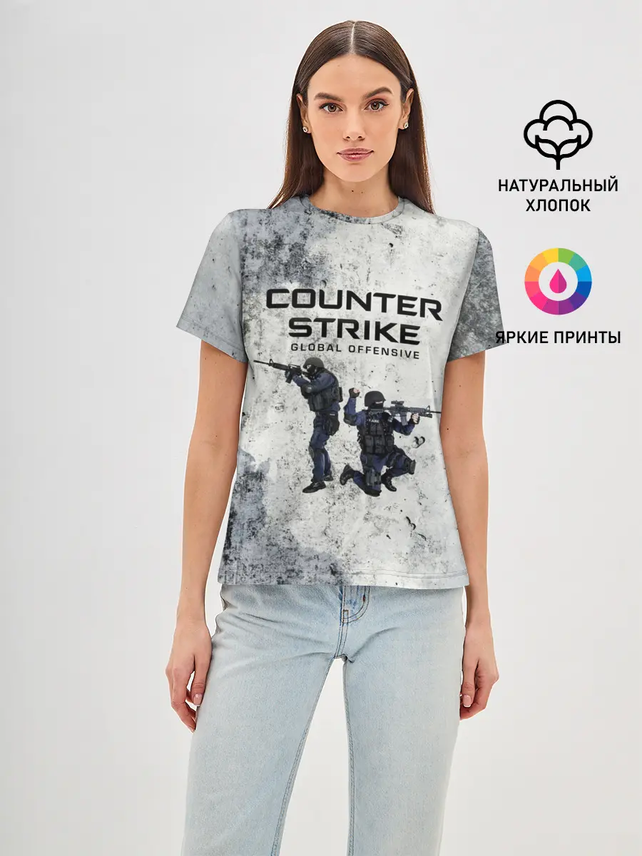 Женская базовая футболка / COUNTER TERRORIST | CS GO