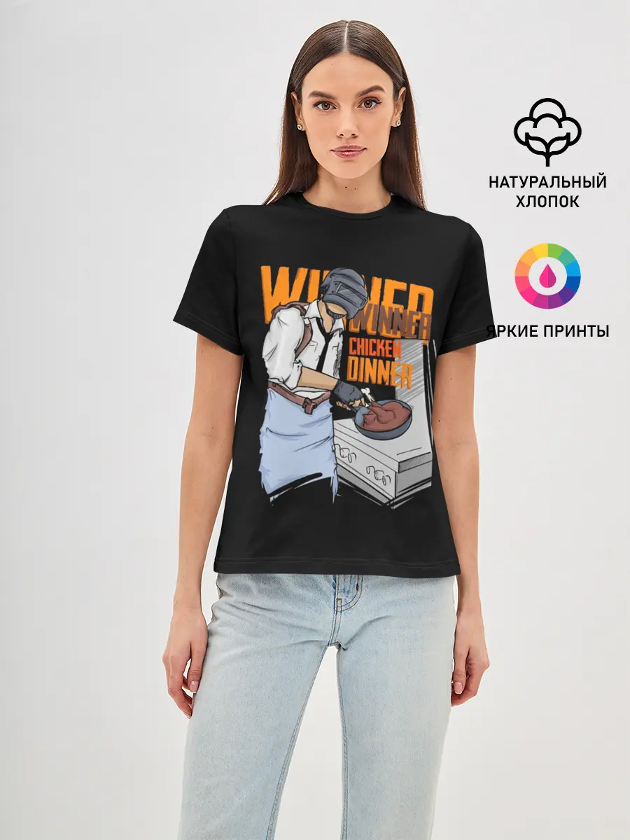 Женская базовая футболка / PUBG