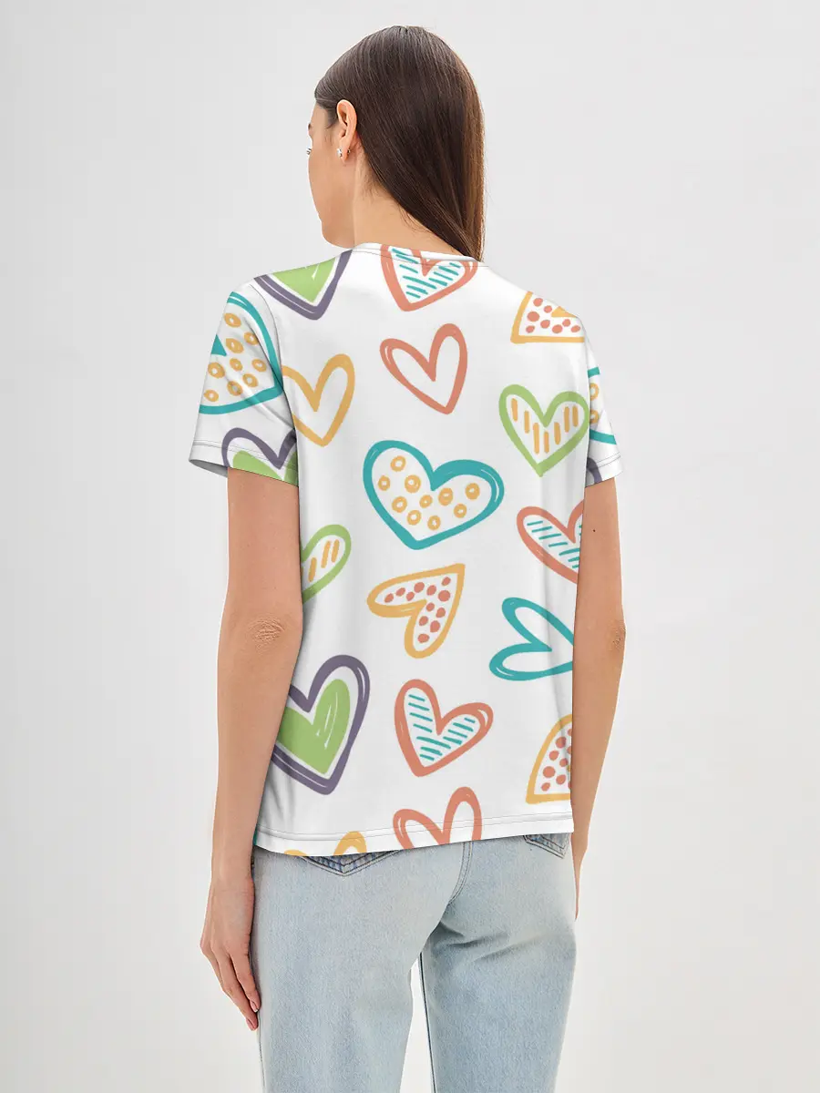 Женская базовая футболка / Сладкая парочка