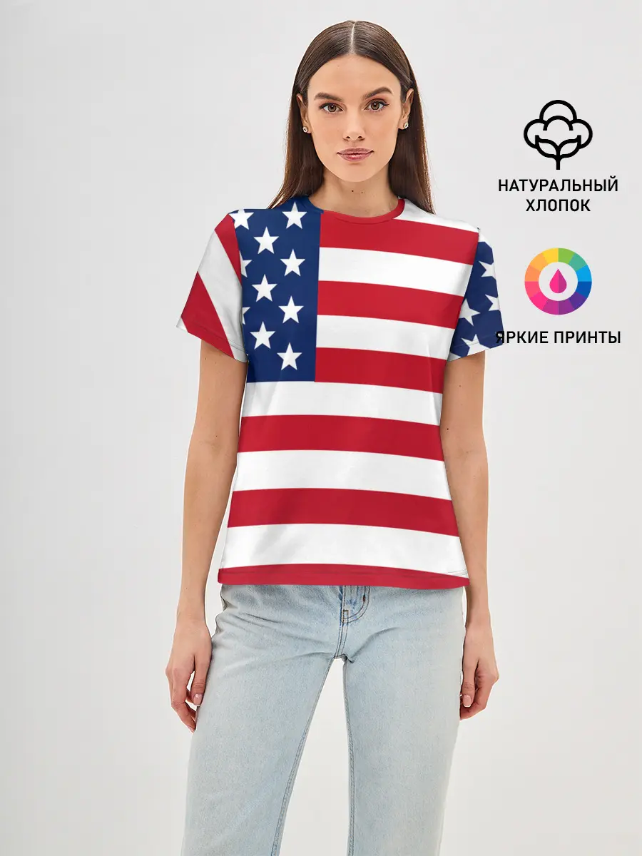 Женская базовая футболка / USA